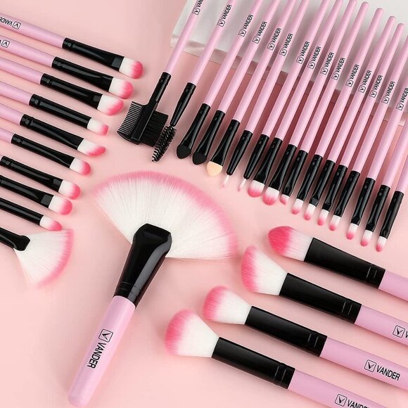 Makeup Brushes, 32pcs Makeup Brush Set Professional Soft Synthetic Foundation po - Picture 9 of 9